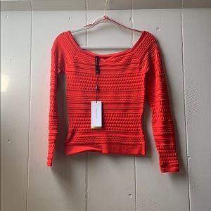 NWT stretchy red top